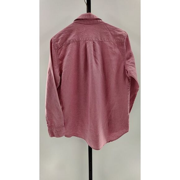 Quince Women 100% European Linen Long Sleeve Shirt Mauve Mist S - Picture 3 of 3
